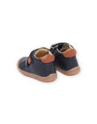 Botillons en cuir lisse PUBOTIBLEU / 22XK3874D0F070