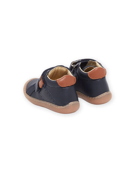 Botillons en cuir lisse PUBOTIBLEU / 22XK3874D0F070