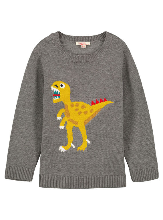 Pull Gris Anthracite Col rond GOJAUPUL / 19W902H1PULJ921
