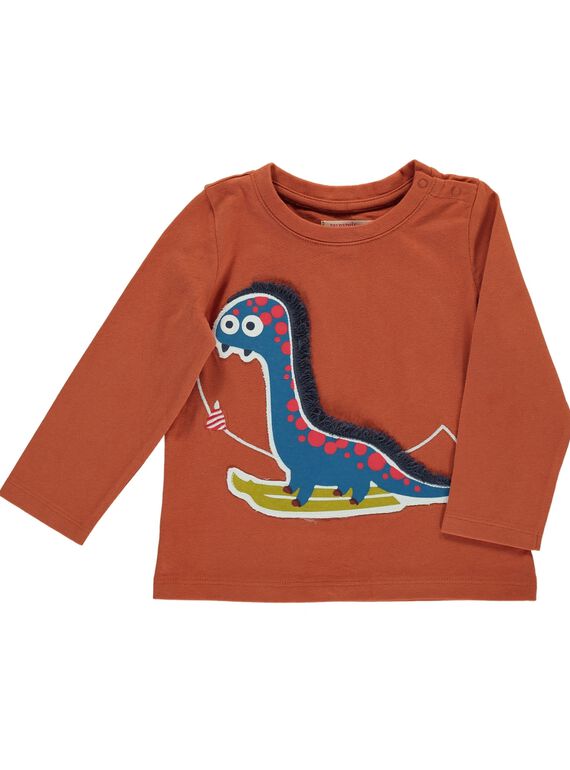 Tee-shirt manches longues bébé garçon DUPINTEE1 / 18WG10P1TML409