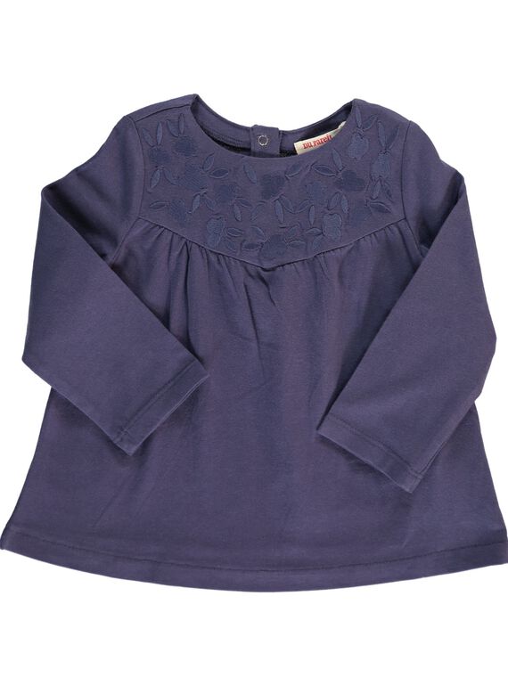 Tee-shirt manches longues bébé fille CIJOTEE3 / 18SG09R3TML705