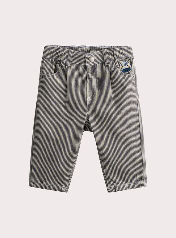 Pantalon rayé pour bébé garçon WUPRIPAN / 25SG10S1PAN009
