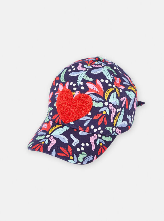 Casquette imprimé fleurs pour fille TYACAP3 / 24SI01F3CHAC211