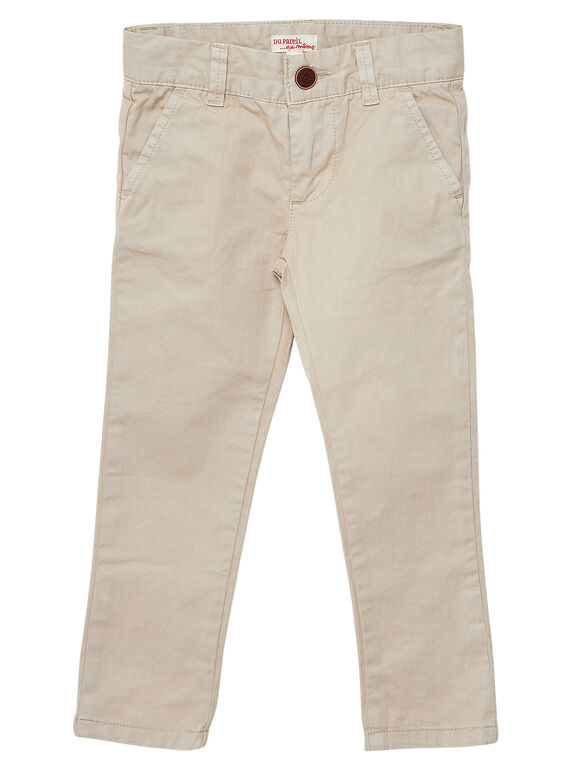 Pantalon chino garçon beige JOJOPACHI1 / 20S90244D2B080