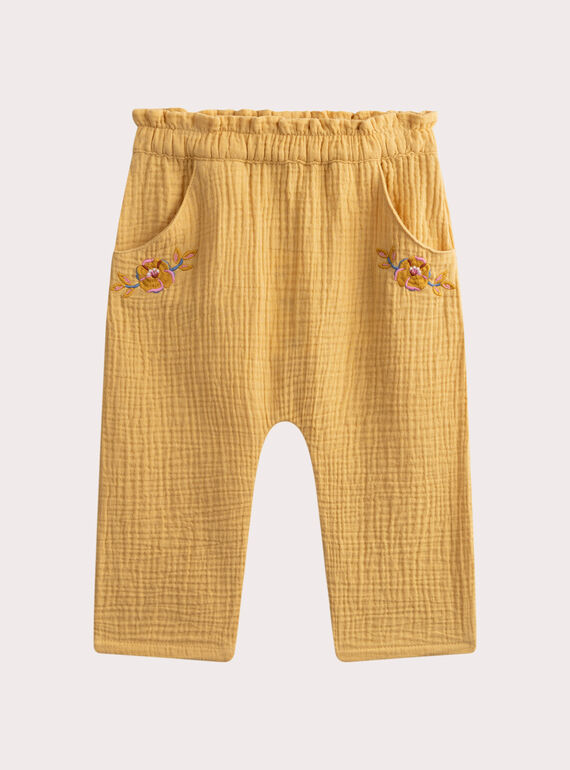 Pantalon Banane pour bébé fille  WIPRIPAN / 25SG09S1PANB102