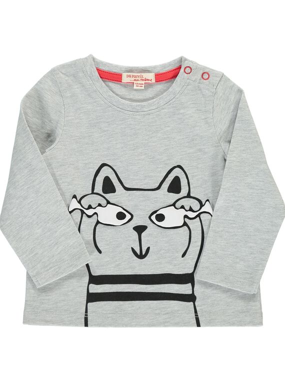 Tee-shirt manches longues fantaisie bébé garçon DUJOTEE6 / 18WG103ATMLJ908