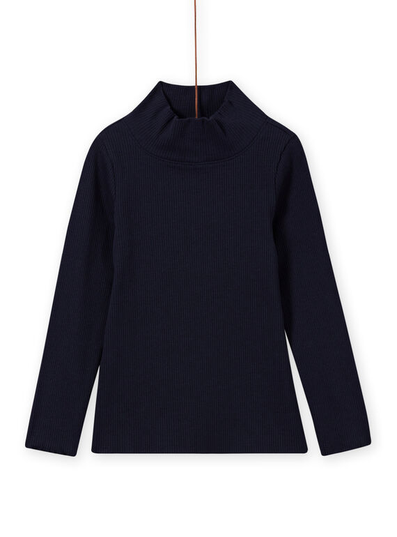 Sous-pull bleu marine enfant fille MAJOSOUP1 / 21W901N5SPL070