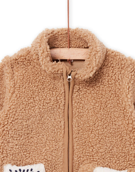 Gilet bicolore zippé en sherpa PURHUGIL / 22WG10Q1GIL821