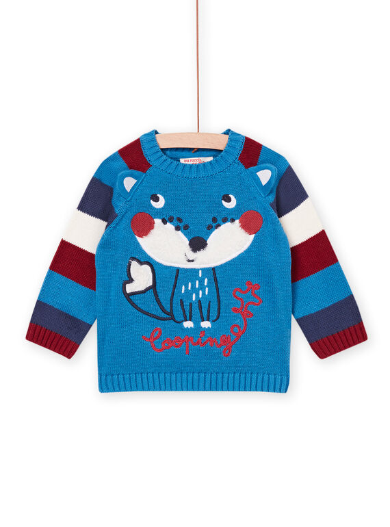 Pull à animation renard multitechnique PUGOPUL / 22WG10O1PULC220