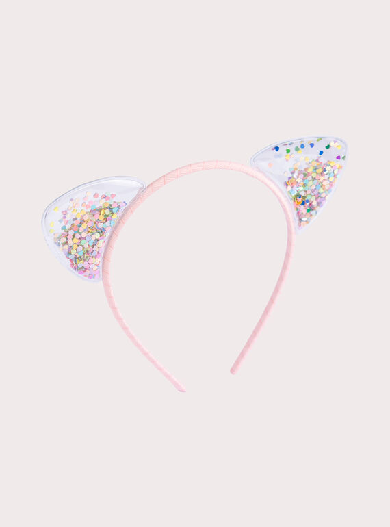 Serre-tête doré à oreilles de chat pour fille WYAJOSERR4 / 25SI01G4TETK008