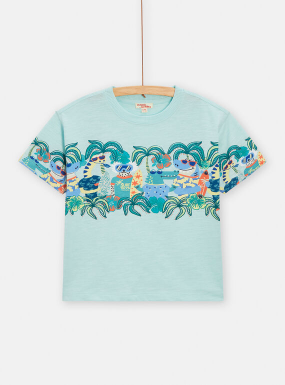 Tee Shirt Manches Courtes Bleu TORYTI3 / 24S902U1TMC213