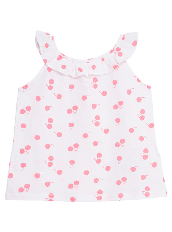 Débardeur à encolure volantée  et imprimé pois JAJODEB2 / 20S901T2D27000