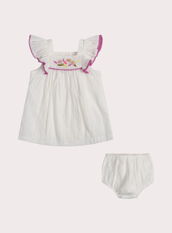 Robe péruche pour bébé fille WILIROB2 / 25SG09T2ROBA001