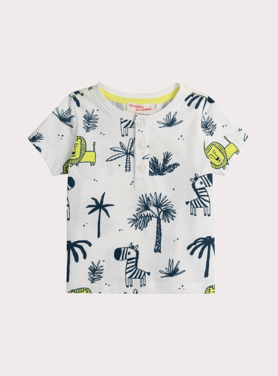 T-shirt col tunisien pour bébé garçon WUPRITUN / 25SG10S4TMC009