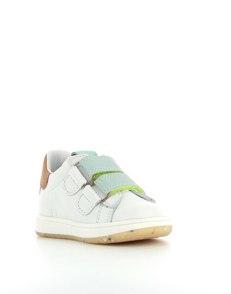 Basket cuir Bopy velcro fluo RUBASDAMO / 23KK3822D3F000