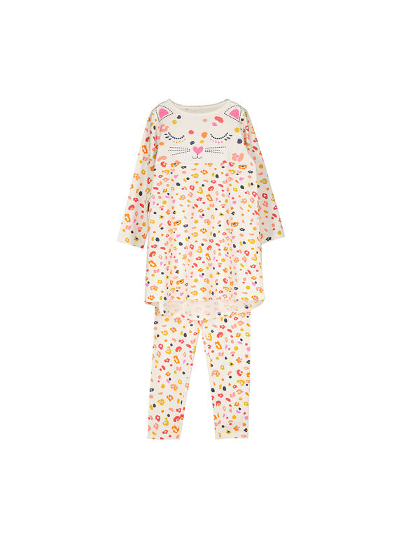 Chemise de nuit et legging fille FEFACHUEXO / 19SH1141CHN001