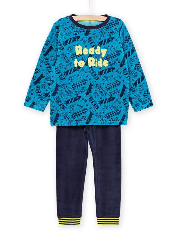 Pyjama T-shirt et pantalon à imprimé skate PEGOPYJSKA / 22WH1234PYJC217