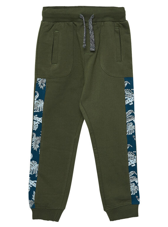 Jogging garçon kaki en molleton JOCLOPAN1 / 20S90211PAN604