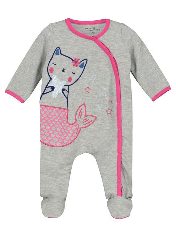 Dors-bien en coton bébé fille FEFIGRESIR / 19SH1393GRE943