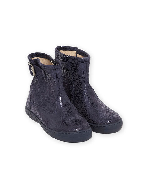 bottine fille bleu marine