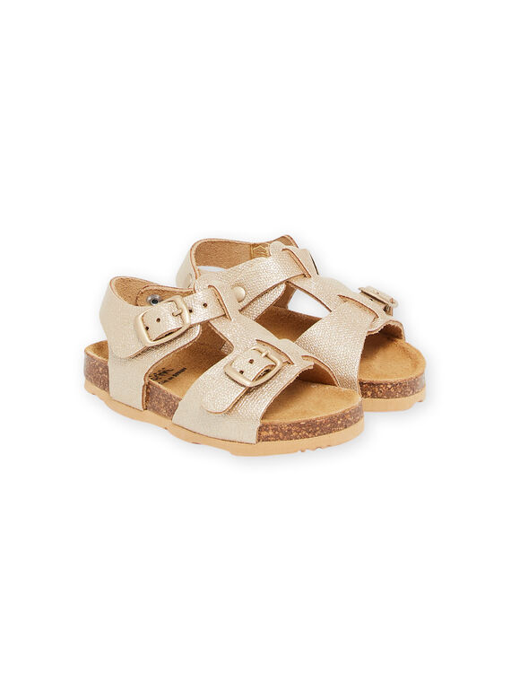 Sandales dorées bébé fille NINUGLORIA / 22KK3745D0E954