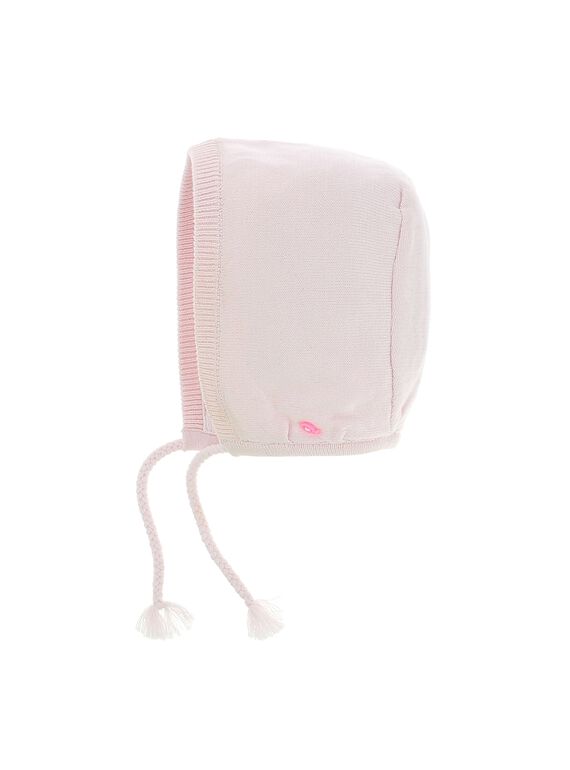 Bonnet de naissance bébé fille CACFBONNET1 / 18SF40B1BON301