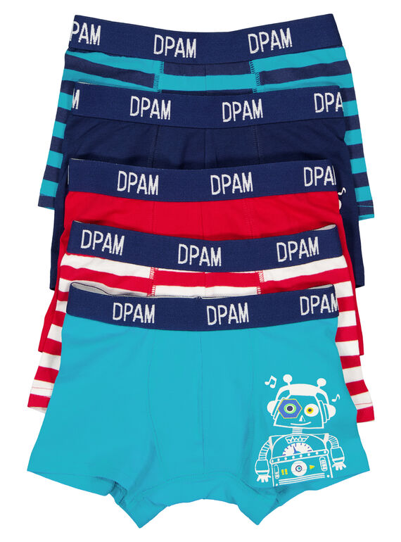Lot de 5 boxers / Semainier de boxers GEGOBOXSEM1 / 19WH1265BOX202