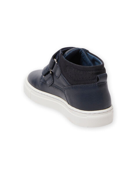 Baskets montantes bleu marine enfant garçon MOBASGO / 21XK3654D3F070