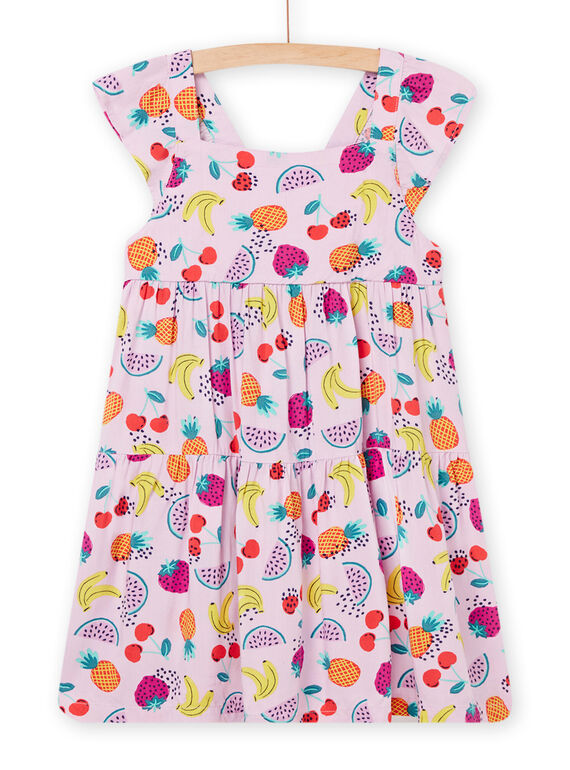 Robe lilas enfant fille NAJOROB9 / 22S901C1ROBH700