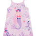 Chemise de nuit lilas à motifs sirène et fonds marins enfant fille