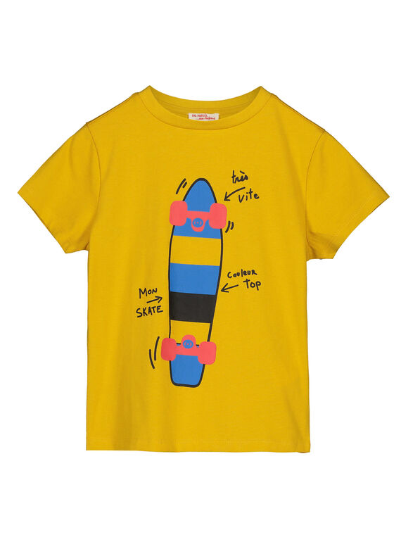 Tee shirt Manches Courtes Jaune GOBLETEE2EX2 / 19W90293TMC109