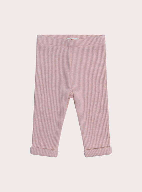 Legging rose pour bébé fille XYIJOLEGCO2 / 25WI09E3CALD314