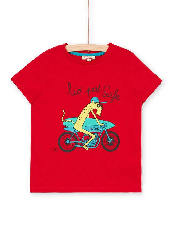 Tee Shirt Manches Courtes Rouge LOJOTI9 / 21S902F3TMC050