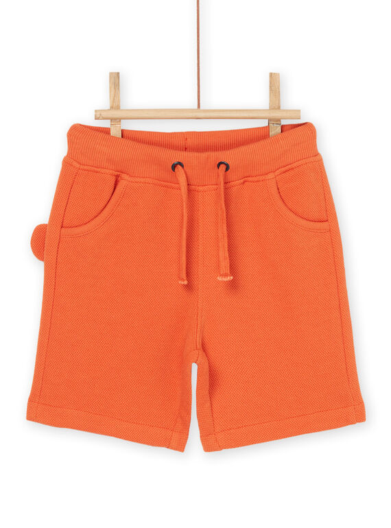 Bermuda orange foncé à poche singe RUJUNBER2 / 23SG10U2BER407