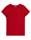 Tee shirt manches courtes uni garçon rouge JOESTI4 / 20S90264D31F505