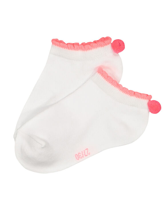 Chaussettes pompons fille FYAJOCHO10B / 19SI01G8SOQ000