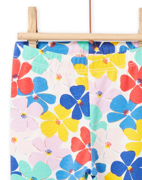 Legging imprimé fleuri coloré bébé fille NYILULEG / 22SI09P1CAL001