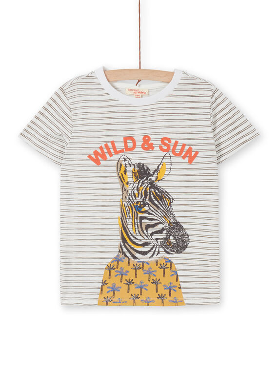 Tee Shirt Manches Courtes Ecru LOTERTI5 / 21S902V1TMC001