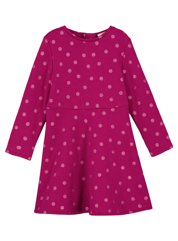 ROBE CHAUDE EN MAILLE DOUBLEE FAUSSE FOURRURE GAJOLROB3 / 19W901L2D2F718
