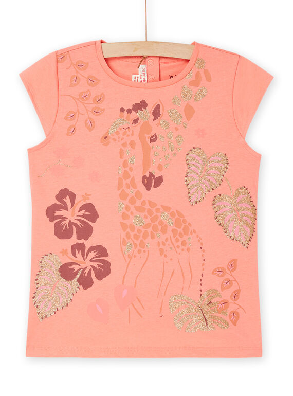 T-shirt pêche à animation girafe RASUMTI2 / 23S901Y1TMC413