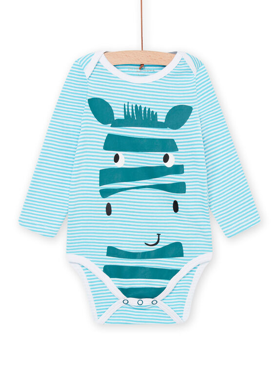 Body manches longues à imprimé à rayures PEGABODZEB / 22WH1446BDL000