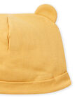 Bonnet jaune mimosa à oreilles naissance mixte NOU1BON2 / 22SF4242BNAB105