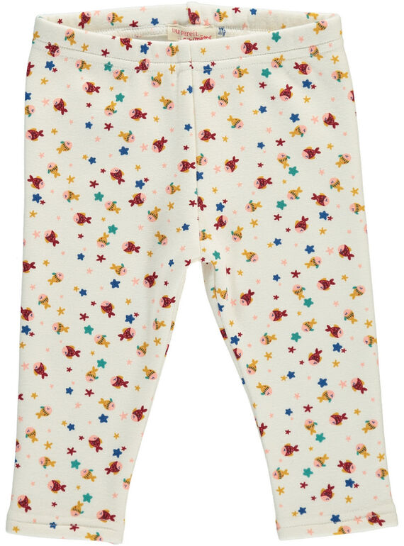 Pantalon en molleton bébé fille DINAUPAN2 / 18WG09G2PAN099