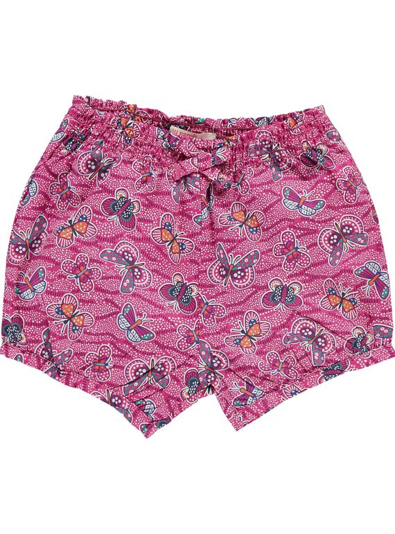 Short imprimé bébé fille CIGAUSHO1 / 18SG09L2SHO099