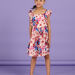 Robe Rose poudré à imprimé exotique Enfant Fille