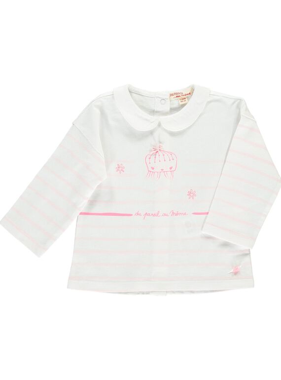 Tee-shirt manches longues bébé fille CCFTISHIRT1 / 18SF03B1TML000