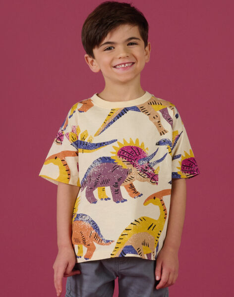Tee Shirt Manches Courtes Blanc cassé ROMAGTI2 / 23S902T1TMCA002