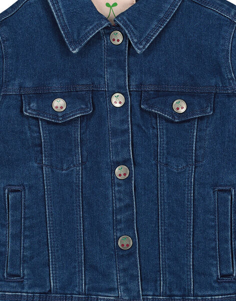 Veste En Jean Brodee Fille Manteau Blouson Veste Enfant Dpam Veste En Jean Brodee Fille Manteau Blouson Veste Enfant Dpam