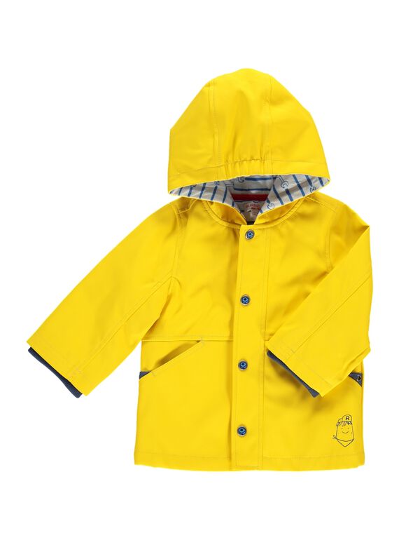 Imperméable à capuche bébé garçon CUKLEIMP / 18SG10D1IMP102