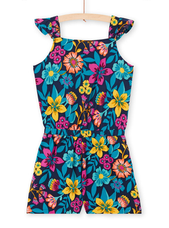 Combishort à fine bretelles volantée, imprimé floral LAMUMCOMB2 / 21S901Z1CBLC211